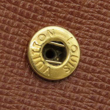 ルイヴィトン LOUIS VUITTON ポルト ビエ カルト クレディ モネ M61665 モノグラム モノグラムキャンバス 二つ折り財布 ゴールド金具 茶 コンパクトウォレット