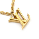 ルイヴィトン LOUIS VUITTON LV フローラグラム M00981 ゴールド GP フェイクパール ネックレス ロゴ モノグラムフラワー LVイニシャル