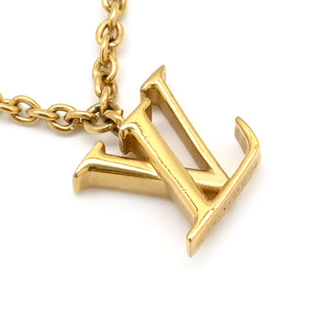 ルイヴィトン LOUIS VUITTON LV フローラグラム M00981 ゴールド GP フェイクパール ネックレス ロゴ モノグラムフラワー LVイニシャル