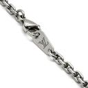 ルイヴィトン LOUIS VUITTON ペンダント モノグラム ボールド M00675 シルバーXゴールドXブラック メタル GP ネックレス シルバーチェーン