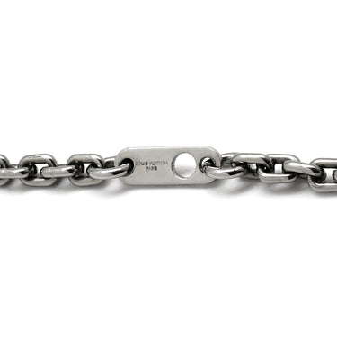 ルイヴィトン LOUIS VUITTON ペンダント モノグラム ボールド M00675 シルバーXゴールドXブラック メタル GP ネックレス シルバーチェーン