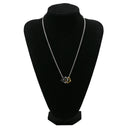 ルイヴィトン LOUIS VUITTON ペンダント モノグラム ボールド M00675 シルバーXゴールドXブラック メタル GP ネックレス シルバーチェーン