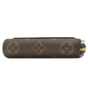 ルイヴィトン LOUIS VUITTON ポルトフォイユ ルー M81461 モノグラムリバース レザー モノグラムリバース 二つ折り財布 ゴールド金具 茶 コンパクト財布 ラウンドファスナー