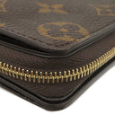 ルイヴィトン LOUIS VUITTON ポルトフォイユ ルー M81461 モノグラムリバース レザー モノグラムリバース 二つ折り財布 ゴールド金具 茶 コンパクト財布 ラウンドファスナー