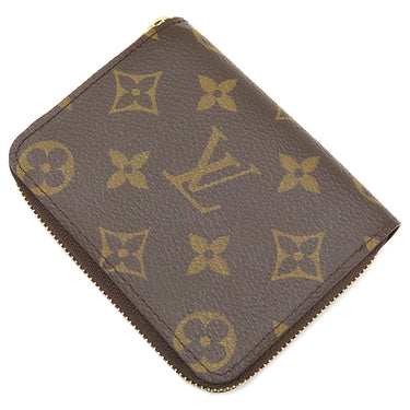 ルイヴィトン LOUIS VUITTON ジッピー コイン パース M60067 モノグラム モノグラムキャンバス コインケース ゴールド金具 茶 小銭入れ コンパクト財布