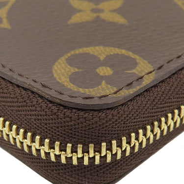 ルイヴィトン LOUIS VUITTON ジッピー コイン パース M60067 モノグラム モノグラムキャンバス コインケース ゴールド金具 茶 小銭入れ コンパクト財布