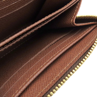 ルイヴィトン LOUIS VUITTON ジッピー コイン パース M60067 モノグラム モノグラムキャンバス コインケース ゴールド金具 茶 小銭入れ コンパクト財布