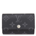 ルイヴィトン LOUIS VUITTON ミュルティクレ6 M82603 モノグラムエクリプス モノグラムキャンバス モノグラムエクリプス キーケース シルバー金具 黒 グレー 6連 6本
