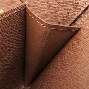 ルイヴィトン LOUIS VUITTON マルコ NM M62288 モノグラム モノグラムキャンバス 二つ折り財布 ゴールド金具 茶 イニシャル刻印有り