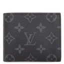 ルイヴィトン LOUIS VUITTON ポルトフォイユ マルコ NM M62545 モノグラムエクリプス モノグラムキャンバス モノグラムエクリプス 二つ折り財布 黒 グレー イニシャル刻印あり