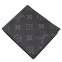 ルイヴィトン LOUIS VUITTON ポルトフォイユ マルコ NM M62545 モノグラムエクリプス モノグラムキャンバス モノグラムエクリプス 二つ折り財布 黒 グレー イニシャル刻印あり