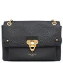 ルイヴィトン LOUIS VUITTON ヴァヴァンPM M44151 ノワール モノグラムアンプラント ショルダーバッグ ゴールド金具 黒