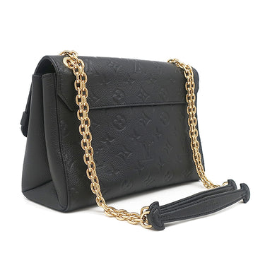 ルイヴィトン LOUIS VUITTON ヴァヴァンPM M44151 ノワール モノグラムアンプラント ショルダーバッグ ゴールド金具 黒