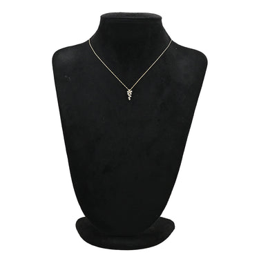 ノンブランド NON BRAND ダイヤペンダント イエローゴールド K18YG ダイヤモンド ネックレス Au750 18K 18金 YG 0.50ct クラスター スクリューチェーン