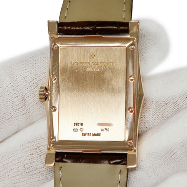 腕時計 ヴァシュロン・コンスタンタン VACHERON CONSTANTIN ヒストリーク アロンド 1954 81018/000R-9657 手巻き メンズ K18RG無垢 ギョウシェ
