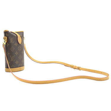 ルイヴィトン LOUIS VUITTON フォールド ミー ポーチ M80874 モノグラム モノグラムキャンバス ショルダーバッグ ゴールド金具 ポシェット 茶