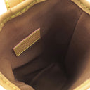 ルイヴィトン LOUIS VUITTON フォールド ミー ポーチ M80874 モノグラム モノグラムキャンバス ショルダーバッグ ゴールド金具 ポシェット 茶