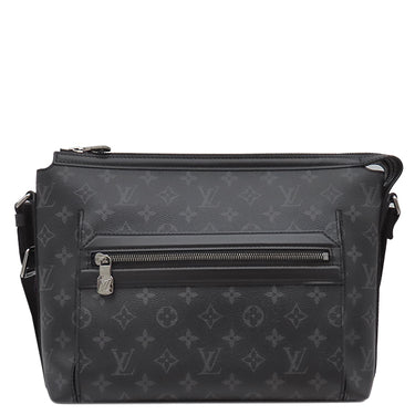 ルイヴィトン LOUIS VUITTON オディセ メッセンジャー PM M44223 モノグラム エクリプス レザー モノグラムエクリプスキャンバス ショルダーバッグ シルバー金具 黒 グレー