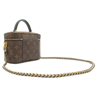 ルイヴィトン LOUIS VUITTON ヴァニティ NV PM M45165 モノグラム×モノグラムリバース モノグラムキャンバス モノグラムリバースキャンバス 2WAYバッグ ゴールド金具 茶 バニティ ハンドバッグ 旧型