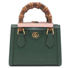 グッチ GUCCI グッチ ダイアナ ミディアム トート 702721 グリーン レザー 2WAYバッグ ゴールド金具 緑 バンブー ウェブストライプ