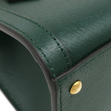グッチ GUCCI グッチ ダイアナ ミディアム トート 702721 グリーン レザー 2WAYバッグ ゴールド金具 緑 バンブー ウェブストライプ