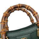グッチ GUCCI グッチ ダイアナ ミディアム トート 702721 グリーン レザー 2WAYバッグ ゴールド金具 緑 バンブー ウェブストライプ