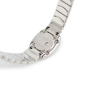 腕時計 カルティエ Cartier ミニベニュワール W15189L2 クオーツ レディース K18WG無垢 アイボリー ローマン オーバル 青針