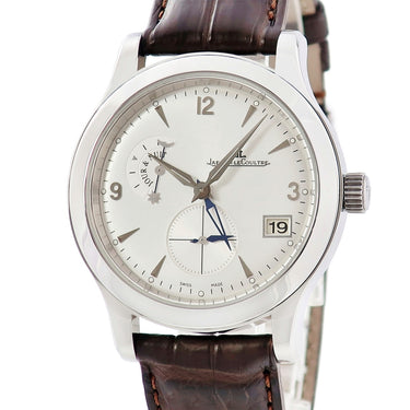 腕時計 ジャガールクルト JAEGER LECOULTRE マスター ホームタイム Q1628420 147.8.05.S 自動巻き メンズ デュアルタイム スモールセコンド