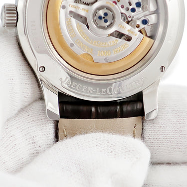 腕時計 ジャガールクルト JAEGER LECOULTRE マスター ホームタイム Q1628420 147.8.05.S 自動巻き メンズ デュアルタイム スモールセコンド