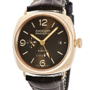 腕時計 パネライ PANERAI ラジオミール 8デイズ GMT オロロッソ PAM00395 O番 手巻き メンズ O番 K18RG無垢 ブラウン デイト 限定