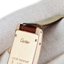 腕時計 カルティエ Cartier タンク アメリカン SM WJTA0002 クオーツ レディース K18PG無垢 純正ダイヤ ギョウシェ ローマン 角型