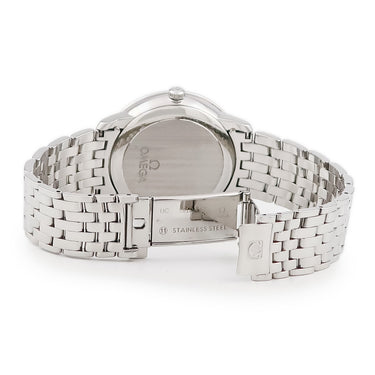 腕時計 オメガ OMEGA デ ヴィル プレステージ コーアクシャル 424.10.37.20.01.001 自動巻き メンズ デイト 黒 バー ローマン