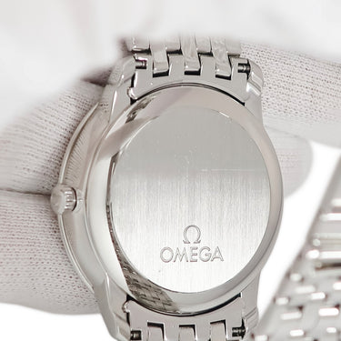 腕時計 オメガ OMEGA デ ヴィル プレステージ コーアクシャル 424.10.37.20.01.001 自動巻き メンズ デイト 黒 バー ローマン