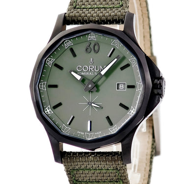 腕時計 コルム CORUM アドミラルズカップ レジェンド 42 395.107.98/0617 AV17 自動巻き メンズ ブラックPVD デイト 信号旗 12角形