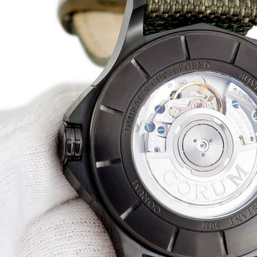 腕時計 コルム CORUM アドミラルズカップ レジェンド 42 395.107.98/0617 AV17 自動巻き メンズ ブラックPVD デイト 信号旗 12角形