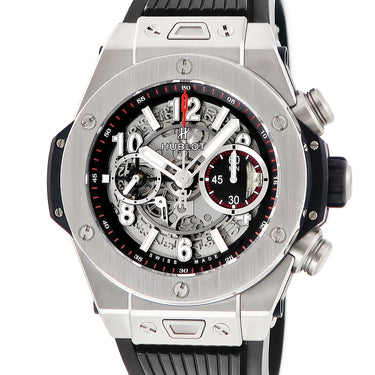 腕時計 ウブロ HUBLOT ビッグバン ウニコ チタニウム 411.NX1170.RX 自動巻き メンズ デイト クロノグラフ スモールセコンド