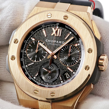 腕時計 ショパール CHOPARD アルパイン イーグル XL クロノ 295387-9001 自動巻き メンズ K18RG×チタン ブラック フライバック デイト
