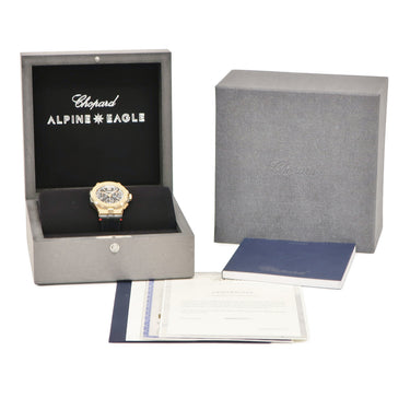 腕時計 ショパール CHOPARD アルパイン イーグル XL クロノ 295387-9001 自動巻き メンズ K18RG×チタン ブラック フライバック デイト