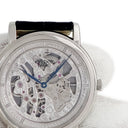 腕時計 クレドール Credor シグノ メカニカル スケルトン GBBD985 6899-00A0 手巻き メンズ OH済 Pt950無垢 彫金 シルバー 薄型