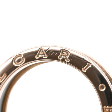 ブルガリ BVLGARI ビーゼロワン B-zero1 2バンドリング ピンクゴールド×ブラック K18PG セラミック #59(JP19) リング 指輪 黒セラミック 18K 750 PG 18金 18号