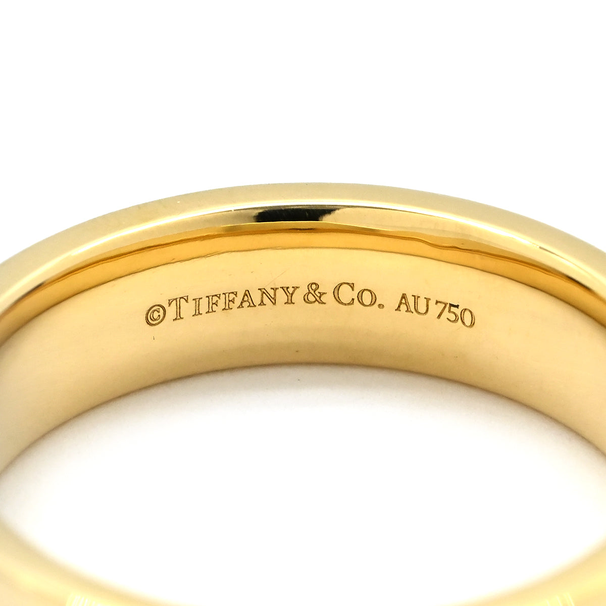 ティファニー Tiffany & Co T ワイド イエローゴールド リング 指輪