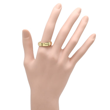 ティファニー Tiffany & Co T ワイド イエローゴールド K18YG リング 指輪 18K AU750 YG 17号