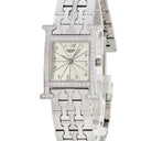 腕時計 エルメス HERMES Hウォッチ PM HH1.230 クオーツ レディース 純正ダイヤ ギョウシェ H型 アラビア スクエア