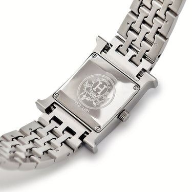 腕時計 エルメス HERMES Hウォッチ PM HH1.230 クオーツ レディース 純正ダイヤ ギョウシェ H型 アラビア スクエア