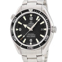 腕時計 オメガ OMEGA シーマスター 600 プラネットオーシャン 2201.50.00 自動巻き メンズ OH済 ブラック 黒 逆回転防止ベゼル
