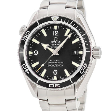 腕時計 オメガ OMEGA シーマスター 600 プラネットオーシャン 2201.50.00 自動巻き メンズ OH済 ブラック 黒 逆回転防止ベゼル