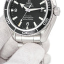 腕時計 オメガ OMEGA シーマスター 600 プラネットオーシャン 2201.50.00 自動巻き メンズ OH済 ブラック 黒 逆回転防止ベゼル