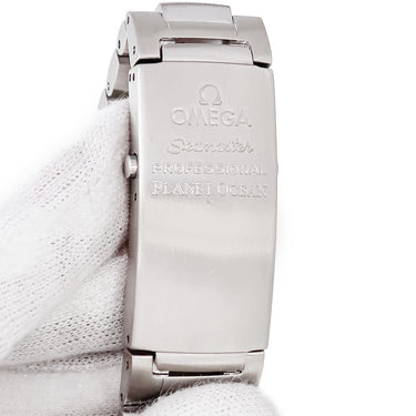 腕時計 オメガ OMEGA シーマスター 600 プラネットオーシャン 2201.50.00 自動巻き メンズ OH済 ブラック 黒 逆回転防止ベゼル