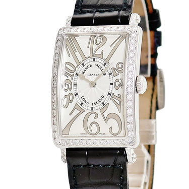 腕時計 フランクミュラー FRANCK MULLER ロングアイランド レリーフ 952 QZ REL D 1R クオーツ レディース 純正ダイヤ ギョウシェ