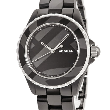 腕時計 シャネル CHANEL J12 アンタイトル 38mm リミテッド H5581 自動巻き メンズ ブラック セラミック 黒 限定